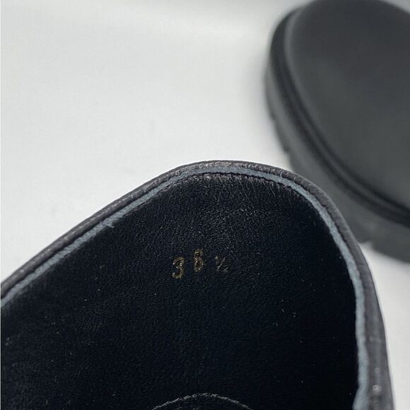 Aquazzura Saint Honroe Leather Combat Booties size 36.5 - Picture 8 of 12